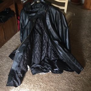 NWOT Men’s black leather size 8xl brand new